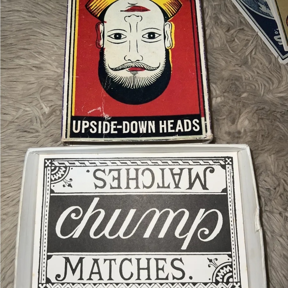 Vintage Redstone magic upside down cards